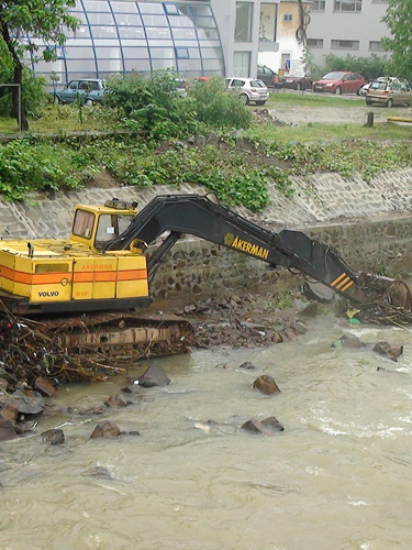 Excavator uitat in Sasar (c) eMM.ro